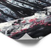 Poster Fleur au bord de la rivière (Coin)