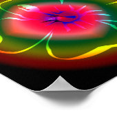 POSTER FLEUR AU NÉON (Coin)