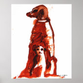 Poster Fleur avec petit - Art Print (Devant)