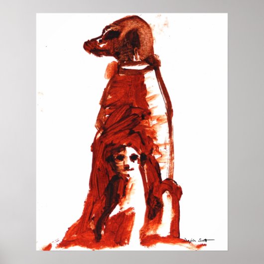 Poster Fleur avec petit - Art Print (Devant)