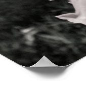 Poster Fleur B&W Hibiscus (Coin)