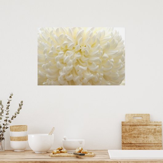 Poster Fleur blanche (Cuisine)