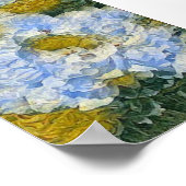 Poster Fleur blanche (Coin)