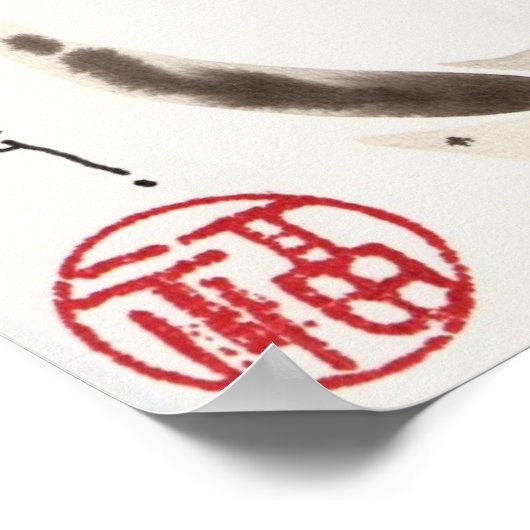 Poster Fleur blanche (Coin)