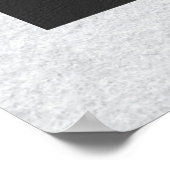 Poster Fleur blanche Art moderne (Coin)