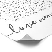 Poster Fleur blanche L'amour n'échoue jamais 1 signe Cori (Coin)