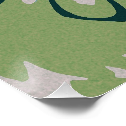 Poster Fleur blanche simple (Coin)