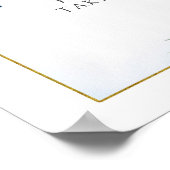 Poster Fleur bleu Citron principal Baby shower de la Sque (Coin)