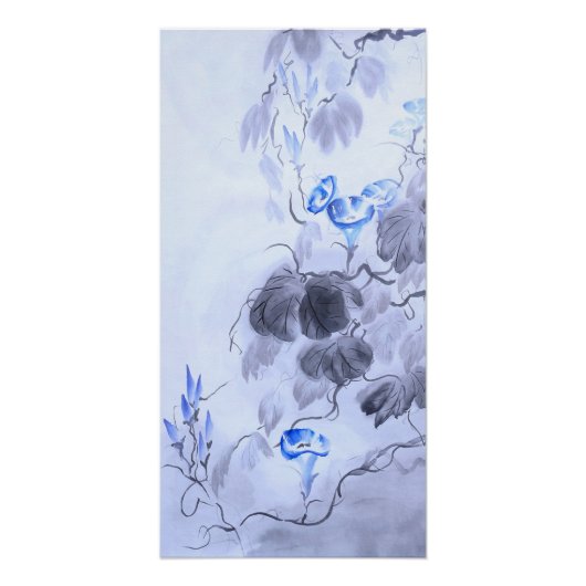 Poster Fleur bleue (Devant)