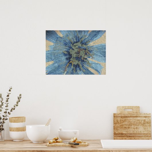 Poster fleur bleue (Cuisine)