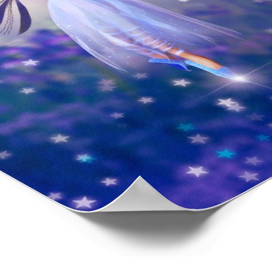 Poster Fleur bleue (Coin)