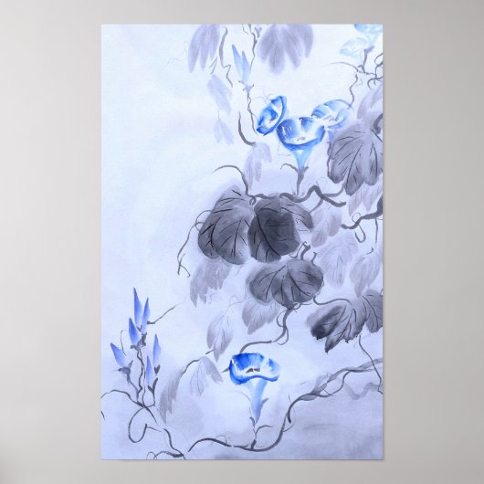 Poster Fleur bleue (Devant)