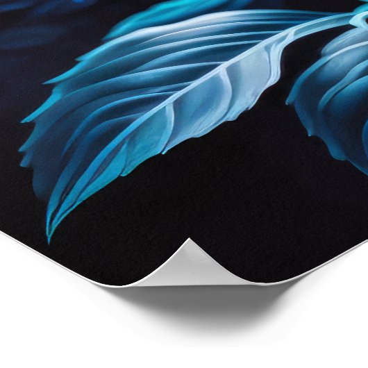 Poster Fleur bleue (Coin)