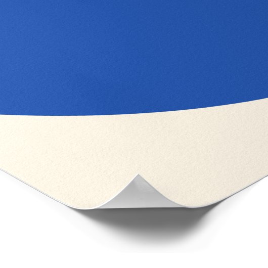 Poster Fleur bleue Abstraite (Coin)