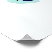 Poster Fleur bleue boho (Coin)