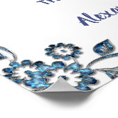 Poster Fleur bleue Choisissez un siège et non un Mariage (Coin)