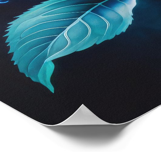 Poster Fleur bleue III (Coin)