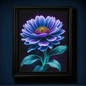 Poster Fleur bleue III