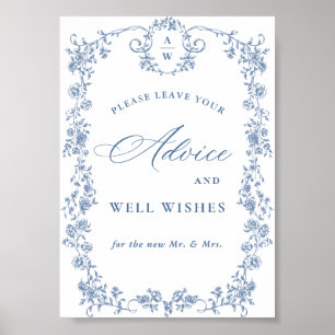 Poster Fleur Bleue Ornat Victorian Grace Conseils et souh