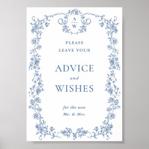 Poster Fleur Bleue Ornat Victorian Grace Conseils et souh