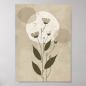 Poster Fleur botanique Boho (Devant)