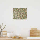Poster Fleur botanique de trèfle William Morris (Cuisine)