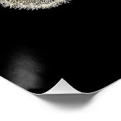 Poster Fleur Botanique Sombre (Coin)