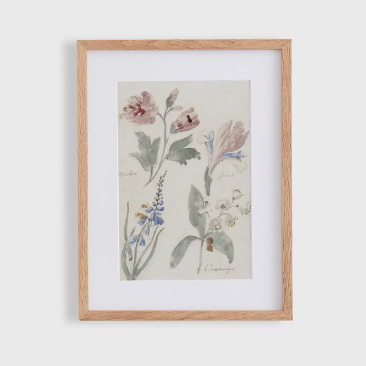 Poster Fleur c, nurserie vintage 