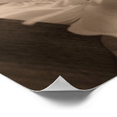 Poster Fleur Clematis Nichée Sur Trellis À Sepia (Coin)