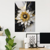 Poster Fleur Cosmique (Bureau à domicile)