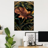 Poster Fleur crépusculaire (Bureau à domicile)