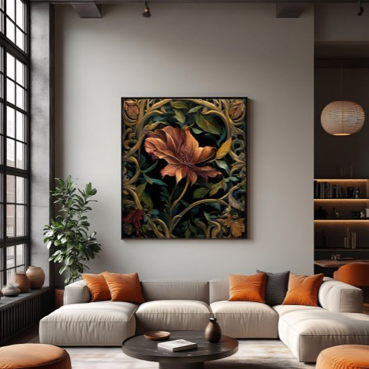 Poster Fleur crépusculaire