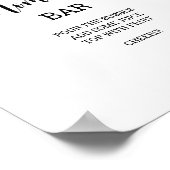 Poster Fleur d'abeille \ bar Mom-osa (Coin)