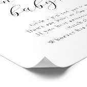 Poster Fleur d'agrumes rose Ne pas dire Jeu de bébé Signé (Coin)