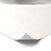 Poster Fleur d'anémone botanique noir blanc (Coin)