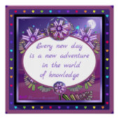 Poster Fleur dans le désert (Devant)