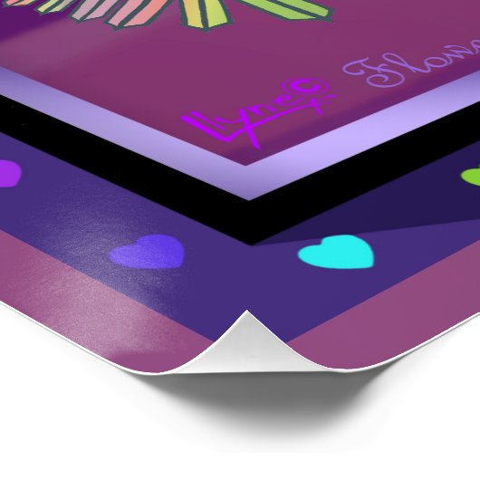 Poster Fleur dans le désert (Coin)