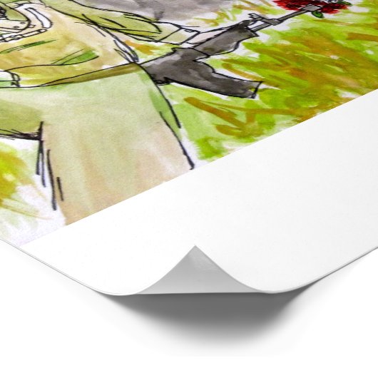 Poster Fleur dans le tonneau (Coin)