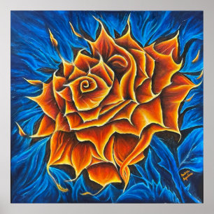 Poster Fleur dansante