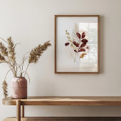 Poster Fleur d'aquarelle d'automne