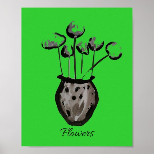 Poster Fleur d'art (Devant)
