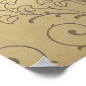 Poster Fleur d'artisanat victorien (Coin)