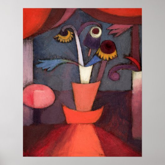 Poster Fleur d'automne (1922) de Paul Klee (Devant)