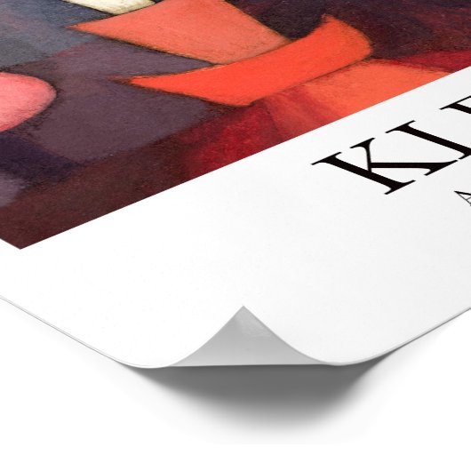 Poster Fleur d'automne de Paul Klee (Coin)