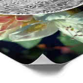 Poster Fleur d'azalée Créez votre propre photo (Coin)