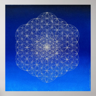 Poster Fleur de #040.Tessellated de la vie…