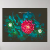 Poster Fleur de aster rouge (Devant)