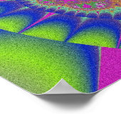 Poster Fleur de cactus fractale (Coin)