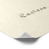 Poster Fleur de cactus Jaune Art Botanique (Coin)