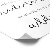 Poster Fleur de Calla - Aidez la mariée occupée Adresse P (Coin)